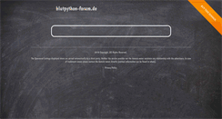 Desktop Screenshot of blutpython-forum.de